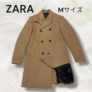 자라 ZARA MAN 베이지 더블 브레스트 체스터 코트