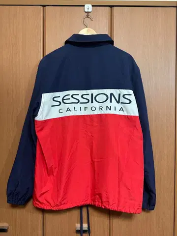 SESSIONS 나일론 자켓 XL 네이비/레드