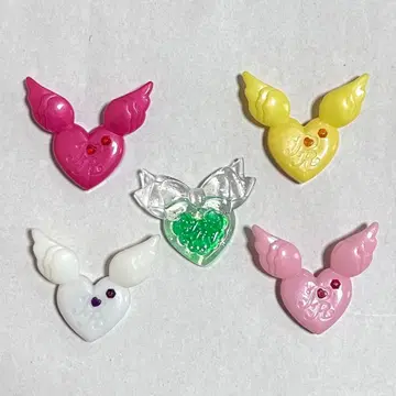 [ 익명 배송 ] 프리즘 스톤 프리티 리듬 깃털 포함 풀 코디 5세트