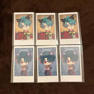 악마고양이 난자 인스턴트 사진풍 카드 낵