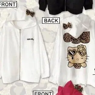 헬로키티 아베일 후드티 숏팬츠