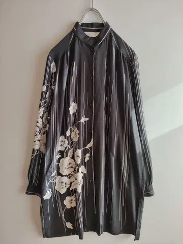 롱 블라우스 모노톤 블라우스 빈티지 빈티지 스트라이프