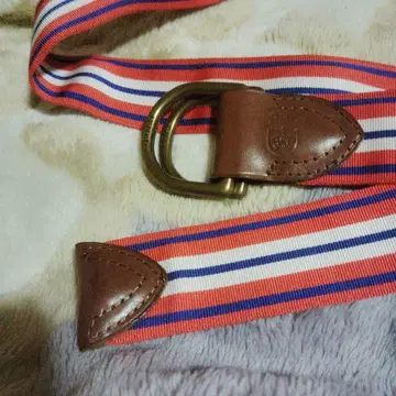 스트라이프 디자인 벨트 PRL 로고