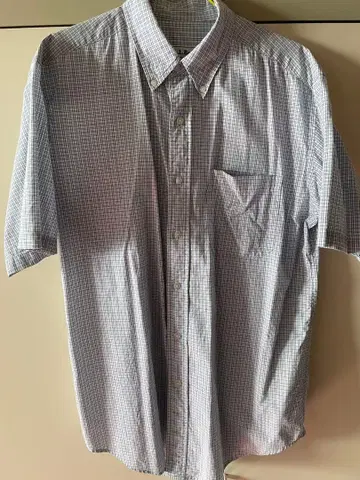 L.L.Bean 반팔 셔츠 체크 무늬 구제 의류