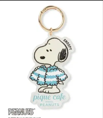 스누피 아크릴 키링 스카이블루