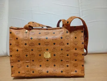 MCM MCM 비세토스 패턴 토트백 가죽 로고그램 숄더