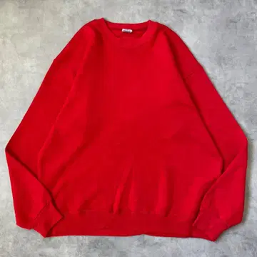 러셀 애슬레틱 맨투맨 구제 의류 USA제 80s L 빨간색 17193