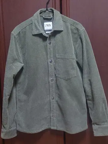 ZARA 코듀로이 자켓 S 사이즈 올리브 그린