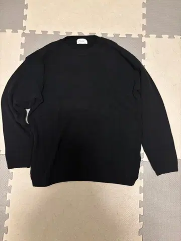 UNITED ARROWS 블랙 리브 니트 블랙 남성용 XL