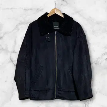 완판! JEANASIS 지나시스 B-3 보아 무스탕 스웨이드 자켓 블랙