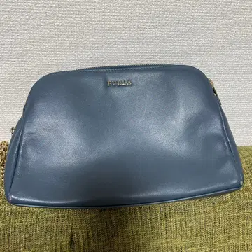 FURLA 블루 가죽 숄더백