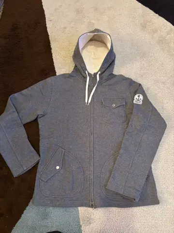 피델리티 집업 마린 후드티 L 그레이