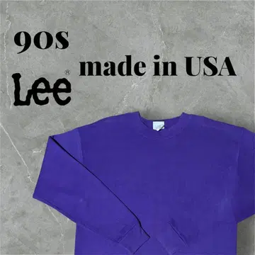 90s made in USA Lee 맨투맨 보라색 퍼플