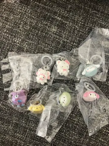 산리오 메지루시 액세서리 폭신폭신 스노우 외 7개 세트