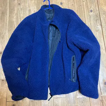 네이비 플리스 자켓 리버서블