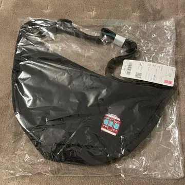 유니클로 라운드 미니 숄더백 한큐 기차 자수