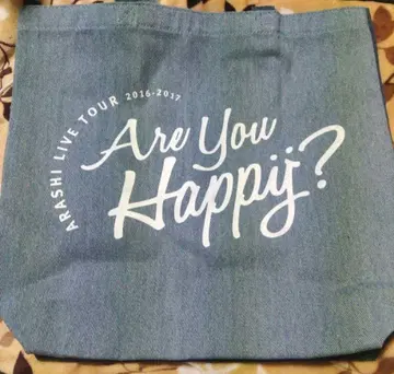 미사용 아라시 Are you Happy? 토트백