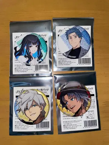 FGO 로손 캔뱃지 4개 세트