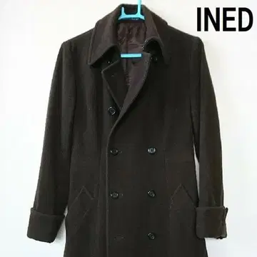 INED (이네드) 롱 코트 다크 브라운