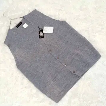 [ 지퍼 ] (L) V넥 울 베스트 심플 얇은 소재 이너