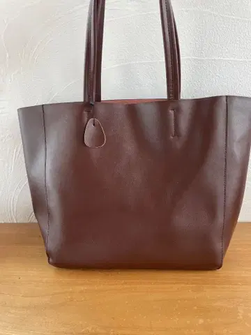 컨디션 최상 ROOPTOKYO 소가죽 스플릿 레더 토트백 브라운