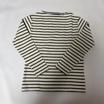 SAINT JAMES 보더 긴팔 T셔츠 아이보리/네이비 바스크