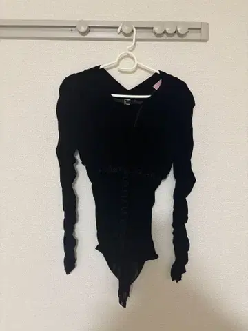 FETICO 별주 Velve tulle shirring bodysuit