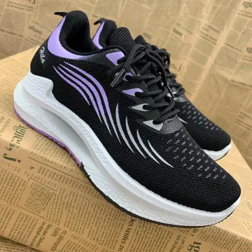 새상품 여성용 24.0cm 경량 브릿지 밑창 스니커즈 블랙 5380