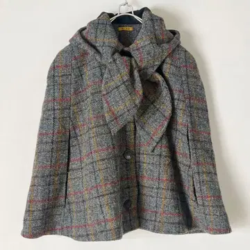 PeterJensen 피터 옌센 해리스 트위드 판초