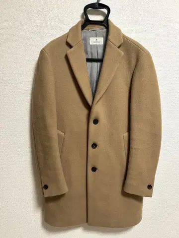 EDIFICE 에디피스 체스터 코트 M 사이즈 카멜 베이지 46