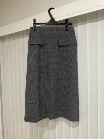 COMME CA ISM 그레이 체크 스커트 11