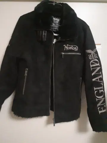 Norton 바이커풍 자켓 M 블랙