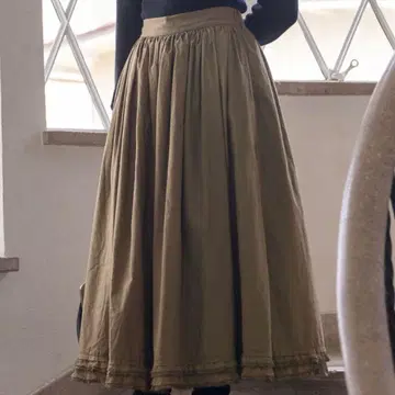 사만사 모스모스 xSamansa Mos2 밑단 프릴 개더 스커트