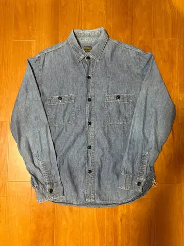 텐더 로인 블루 샴브레이 셔츠 M