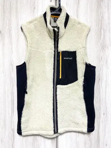 mont-bell 플리스 베스트 L 사이즈 화이트/블랙