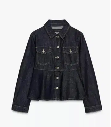 ZARA 데님 페플럼 자켓