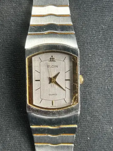 ELGIN 쿼츠 손목시계 실버 골드