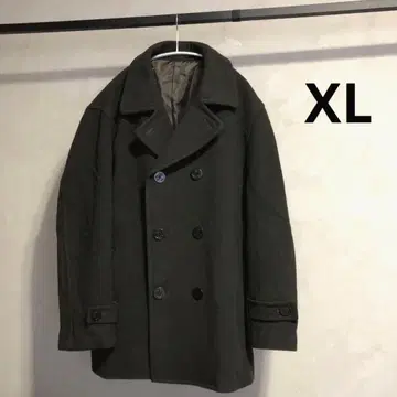 새상품급 올드 유니클로 울 P코트 올리브 XL