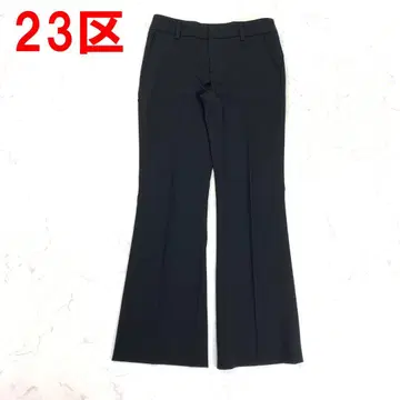 A7200 23구 슬랙스 플레어 부츠컷 블랙 36