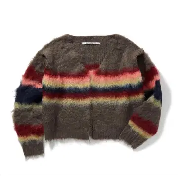 [ perverse ] double stripe knit cardigan