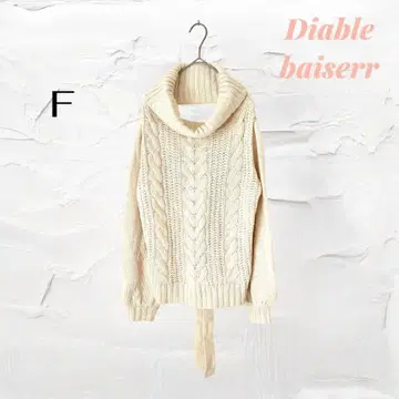 디어 비 비수르 터틀 니트 ( F ) 백리본 성숙/러블리