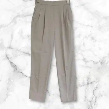 글로벌 워크 슬랙스 팬츠 허리밴딩 XS 심플 무지 작음