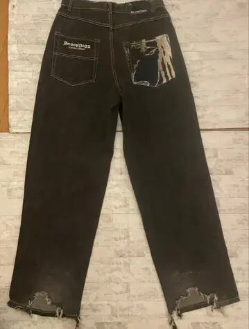 [ 초레어 ] Snoop Dogg 배기 데님 30 블랙