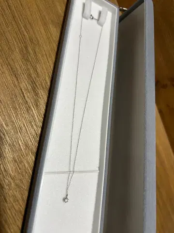 싱글 볼 다이아몬드 목걸이 플라티나 850