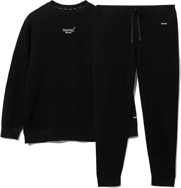 BAKUNE 맨투맨 상하의 세트 남성용 L 블랙 리커버리 의류