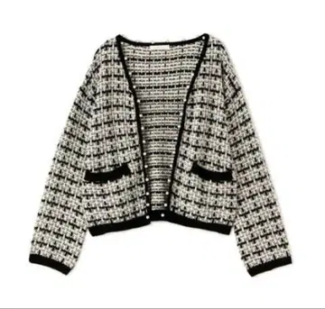 프로포션 바디 드레싱 트위드 가디건 펄