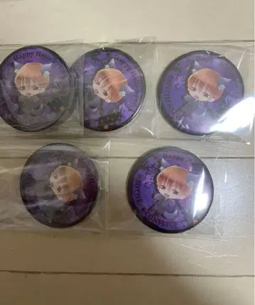 좋아요 불필요 브라 네이비 고양이 귀 캔뱃지 5개 세트