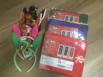 서러브레드 컬렉션 마스코트 부착 머리띠 3 우승 레이 머플러 2 전종