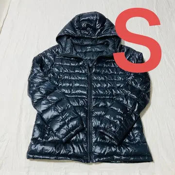 유니클로 울트라 라이트 다운 여성용 S 블랙 후드