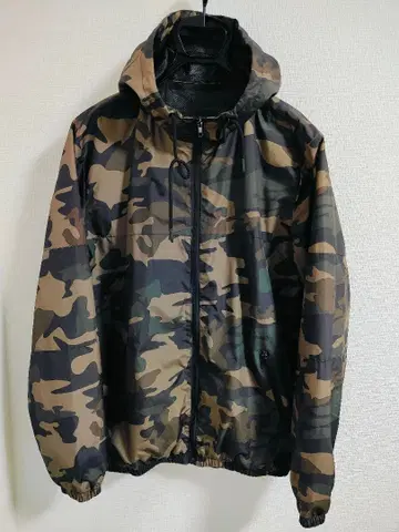 카모플라쥬 나일론 자켓 후드 부착 XL 사이즈